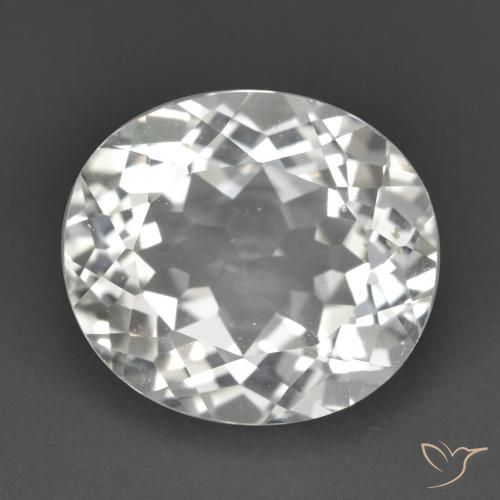 5.46ct Natürlicher Weiß Topas, Oval, VVS-VS