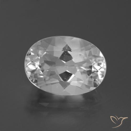 5.58ct Natürlicher Weiß Topas, Oval, VVS