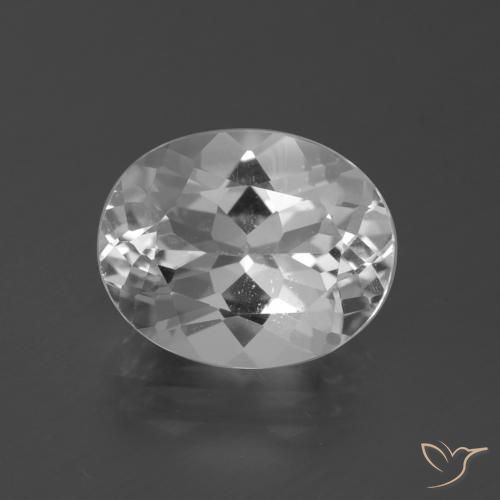 5.40ct Natürlicher Klares Weiß Topas, Oval, VS