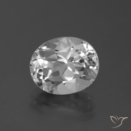 5.05ct Natürlicher Klares Weiß Topas, Oval, VVS
