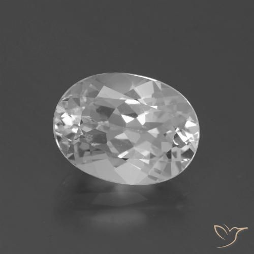 4.75ct Natürlicher Weiß Topas, Oval, VVS