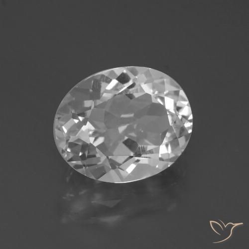 4.73ct Natürlicher Klares Weiß Topas, Oval, VVS