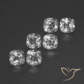 3.33 ct natürliche Klares Weiß Topas-Edelsteine, Kissen, VVS-VS