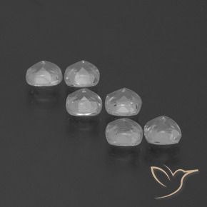 3.33 ct natürliche Klares Weiß Topas-Edelsteine, Kissen, VVS-VS