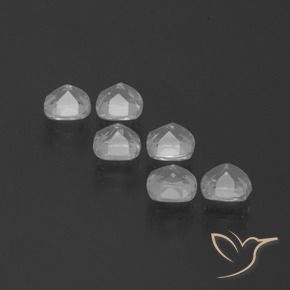 3.29 ct natürliche Klares Weiß Topas-Edelsteine, Kissen, VVS-VS