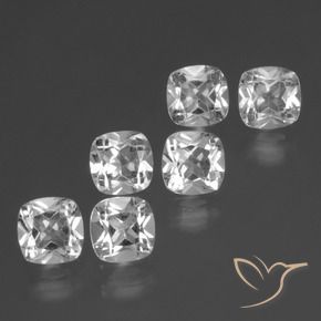 2.95 ct natürliche Klares Weiß Topas-Edelsteine, Kissen, VVS-VS