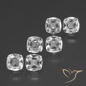 2.61 ct natürliche Klares Weiß Topas-Edelsteine, Kissen, VVS-VS
