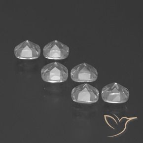 3.08 ct natürliche Klares Weiß Topas-Edelsteine, Kissen, VVS-VS