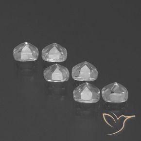 3.26 ct natürliche Weiß Topas-Edelsteine, Kissen, VVS-VS