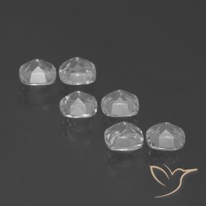 3.07 ct natürliche Weiß Topas-Edelsteine, Kissen, VVS-VS