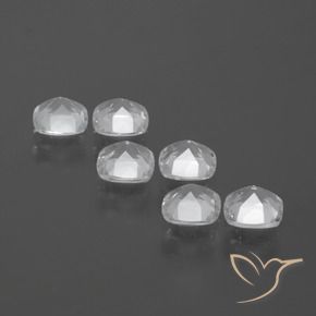 3.15 ct natürliche Klares Weiß Topas-Edelsteine, Kissen, VVS-VS