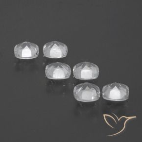 3.09 ct natürliche Weiß Topas-Edelsteine, Kissen, VVS-VS