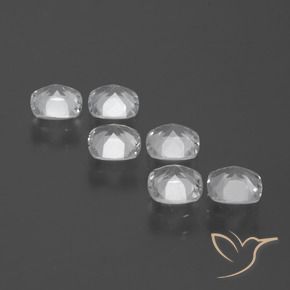 3.15 ct natürliche Klares Weiß Topas-Edelsteine, Kissen, VVS-VS