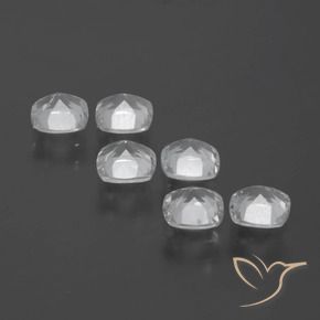 3.04 ct natürliche Klares Weiß Topas-Edelsteine, Kissen, VVS-VS