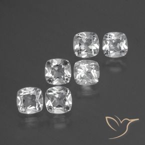 2.71 ct natürliche Klares Weiß Topas-Edelsteine, Kissen, VVS-VS