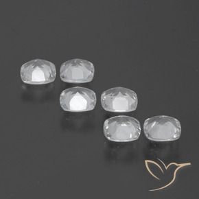 3.06 ct natürliche Klares Weiß Topas-Edelsteine, Kissen, VVS-VS