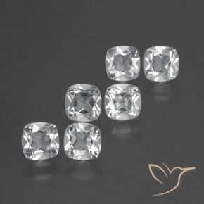 2.56 ct natürliche Weiß Topas-Edelsteine, Kissen, VVS-VS