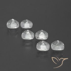 3.04 ct natürliche Klares Weiß Topas-Edelsteine, Kissen, VVS-VS