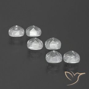 3.03 ct natürliche Klares Weiß Topas-Edelsteine, Kissen, VVS-VS