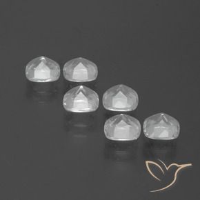3.00 ct natürliche Klares Weiß Topas-Edelsteine, Kissen, VVS-VS