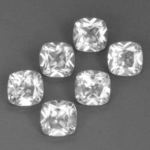 3,38 ct natürliche weißer Topas-Edelsteine, Kissenschliff, VVS-VS