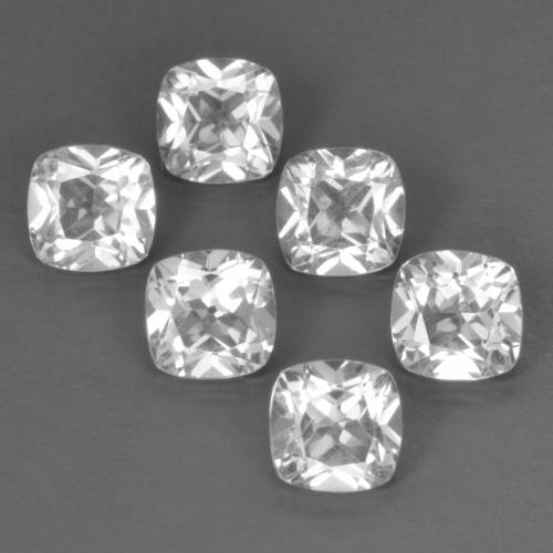 3,38 ct natürliche weißer Topas-Edelsteine, Kissenschliff, VVS-VS