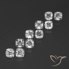 4.63 ct natürliche Klares Weiß Topas-Edelsteine, Kissen, VVS-VS