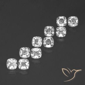 4.31 ct natürliche Klares Weiß Topas-Edelsteine, Kissen, VVS-VS