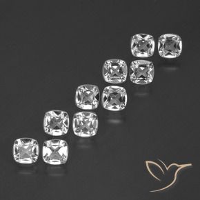4.60 ct natürliche Klares Weiß Topas-Edelsteine, Kissen, VVS-VS