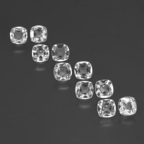 4,71 ct natürliche Klares Weiß Topas-Edelsteine, Kissenschliff, VVS-VS