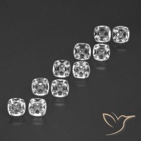 4.50 ct natürliche Klares Weiß Topas-Edelsteine, Kissen, VVS-VS