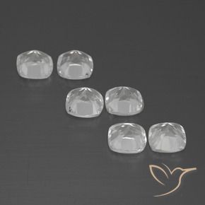3.22 ct natürliche Weiß Topas-Edelsteine, Kissen, VVS-VS