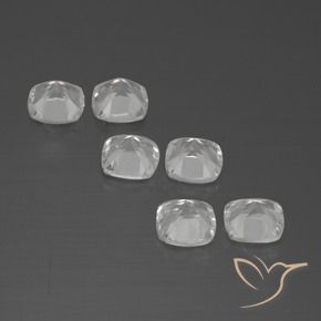 2.93 ct natürliche Weiß Topas-Edelsteine, Kissen, VVS-VS