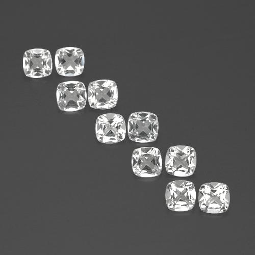 4.46 ct natürliche Weiß Topas-Edelsteine, Kissenschliff, VVS-VS