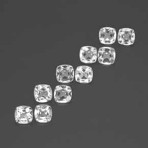 4.46 ct natürliche Weiß Topas-Edelsteine, Kissenschliff, VVS-VS