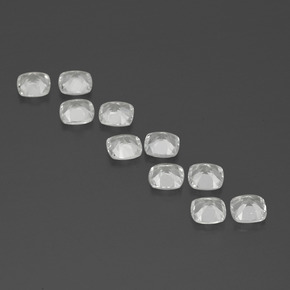 4.46 ct natürliche Weiß Topas-Edelsteine, Kissenschliff, VVS-VS