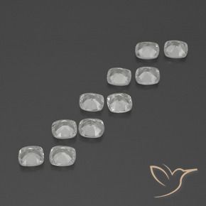 4.58 ct natürliche Weiß Topas-Edelsteine, Kissen, VVS-VS