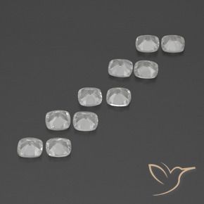 4.54 ct natürliche Klares Weiß Topas-Edelsteine, Kissen, VVS-VS