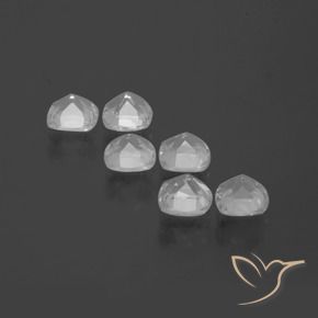 3.00 ct natürliche Weiß Topas-Edelsteine, Kissen, VVS-VS
