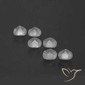 3.23 ct natürliche Klares Weiß Topas-Edelsteine, Kissen, VVS-VS