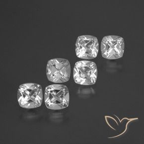 2.94 ct natürliche Klares Weiß Topas-Edelsteine, Kissen, VVS-VS