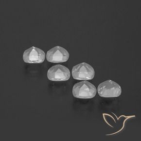 2.94 ct natürliche Klares Weiß Topas-Edelsteine, Kissen, VVS-VS