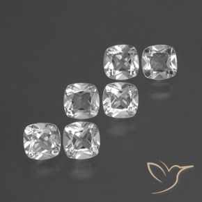 2.92 ct natürliche Klares Weiß Topas-Edelsteine, Kissen, VVS-VS
