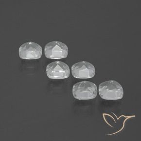 2.90 ct natürliche Weiß Topas-Edelsteine, Kissen, VVS-VS