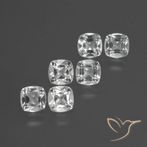 3.02 ct natürliche Klares Weiß Topas-Edelsteine, Kissen, VVS-VS