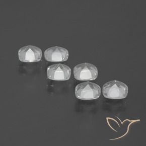 3.02 ct natürliche Klares Weiß Topas-Edelsteine, Kissen, VVS-VS