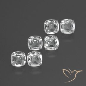 2.99 ct natürliche Klares Weiß Topas-Edelsteine, Kissen, VVS-VS