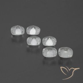 3.19 ct natürliche Klares Weiß Topas-Edelsteine, Kissen, VVS-VS