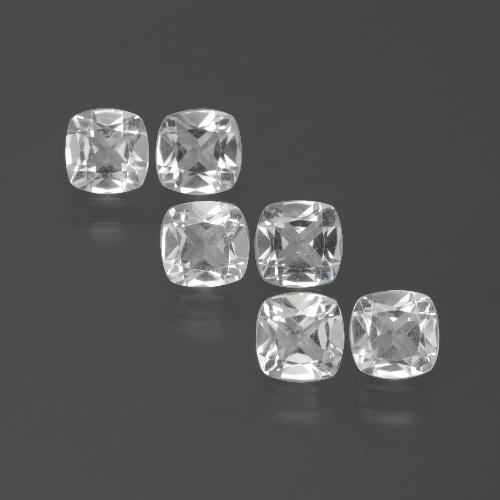 2.91 ct natürliche Weiß Topas-Edelsteine, Kissenschliff, VVS-VS