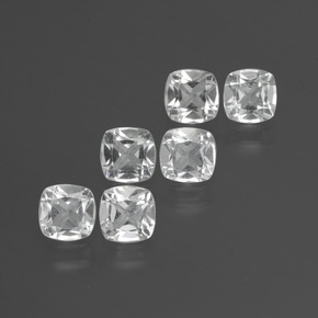 2.91 ct natürliche Weiß Topas-Edelsteine, Kissenschliff, VVS-VS